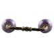 Neon Purple Cearmic Cut Bridge Handles